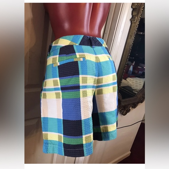 TOMMY HILFIGER SEERSUCKER SHORTS SIZE 16 -100% COTTON-COLORBLOCK - Picture 3 of 14